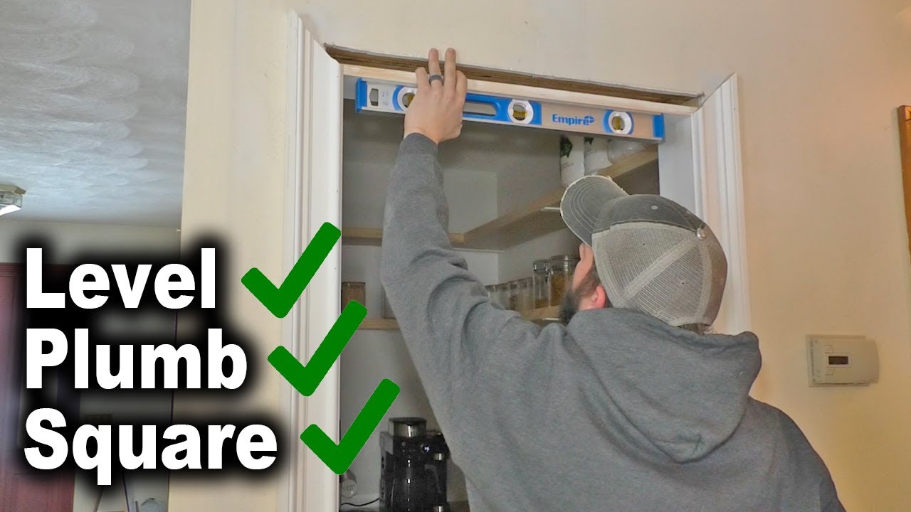 How to Attach Cased Opening Door Jamb to A Rough Opening | Level, Plumb, Square | The Fixer Clips