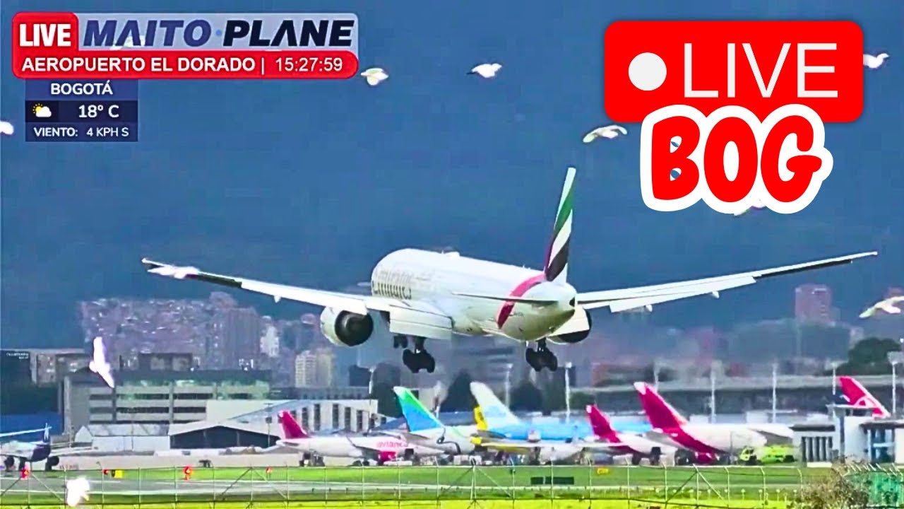 🔴 LIVE  | VUELOS EN TIEMPO REAL AEROPUERTO EL DORADO | SPOTTING PLANE