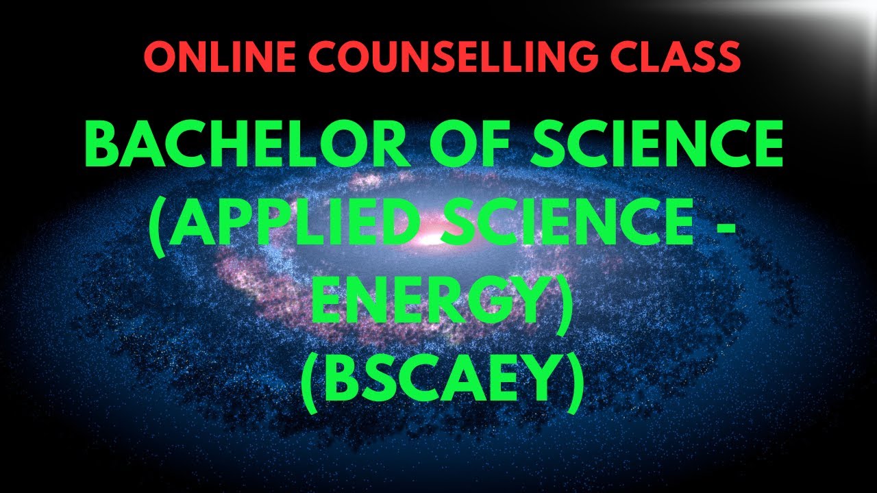 Class- 03  Bachelor of Science Applied Science   Energy BSCAEY (BEY-012)(08.01.2026)