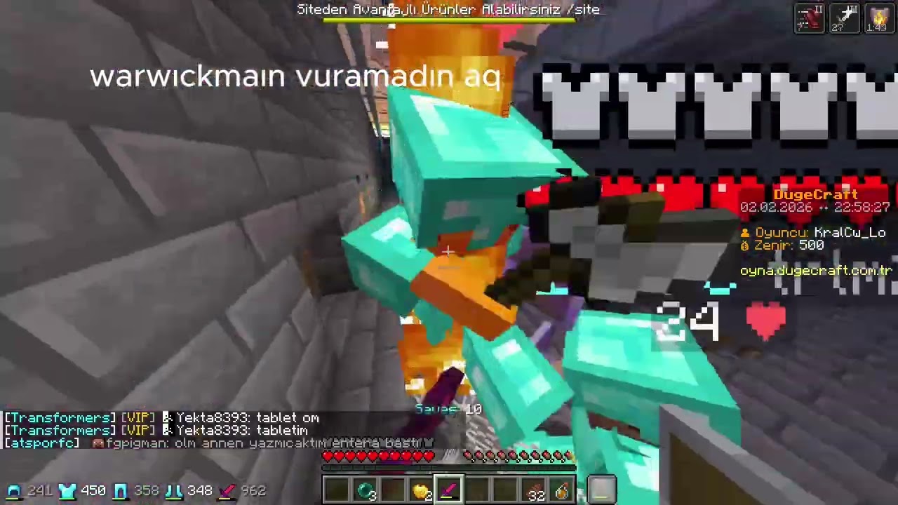 dugecraft WarWickMain NightWasHere d*malış