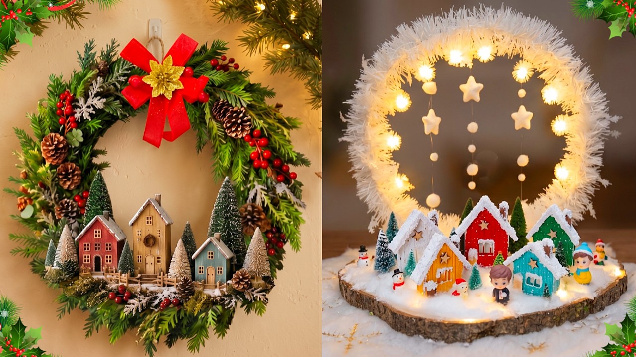DIY 2 New Economical Christmas decoration idea from Popsicle Stick | DIY Christmas Craft idea 200🎄