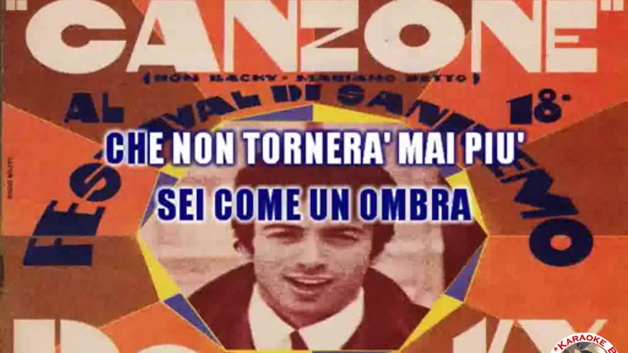 Don Backy   Canzone KARAOKE FAIR USE