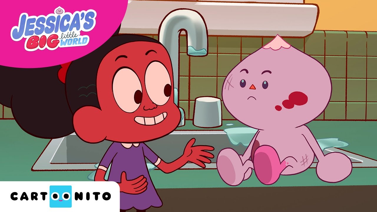 O Pequeno Grande Mundo de Jessica | Hora de tomar banho | Séries Infantis | Cartoonito