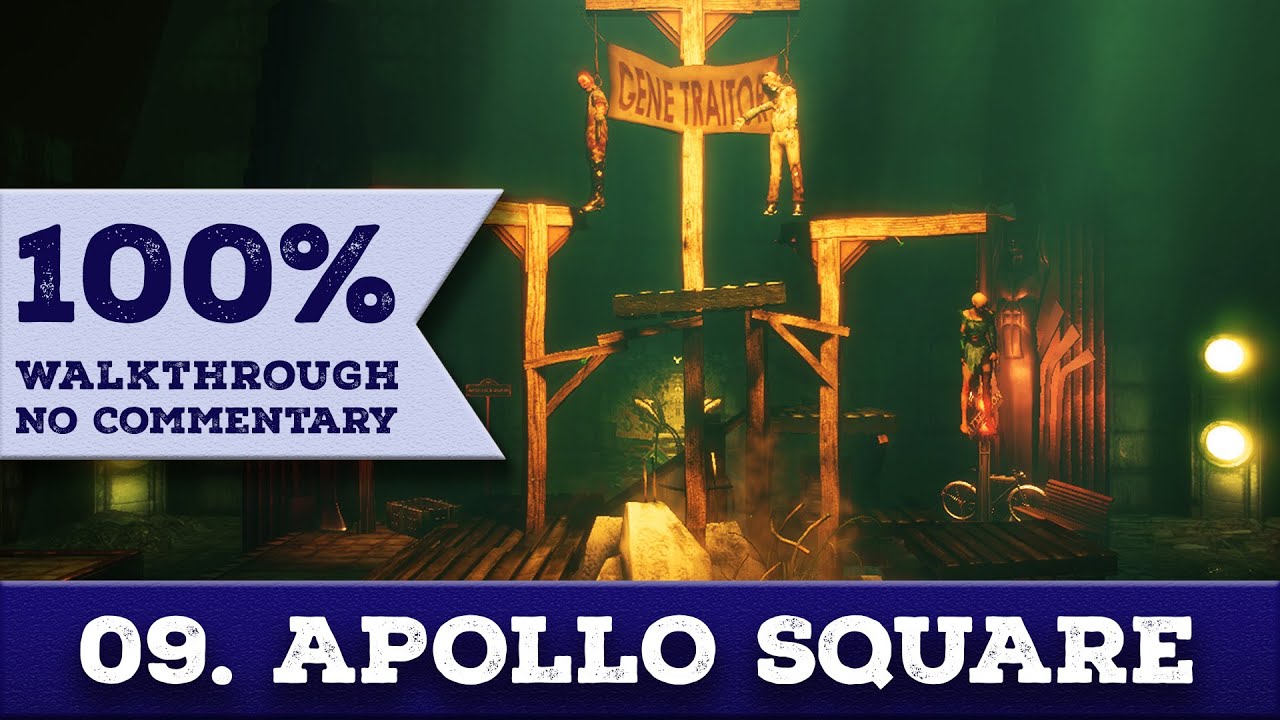 Bioshock Remastered Walkthrough (Survivor, No Damage,100% Completion) 09 APOLLO SQUARE