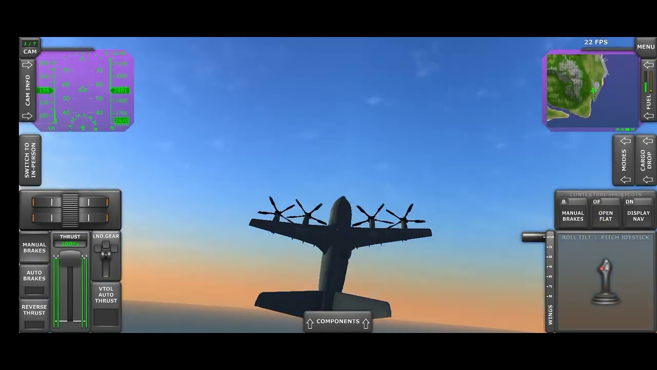 The most highest mountain landing 🛬 with xv-40.