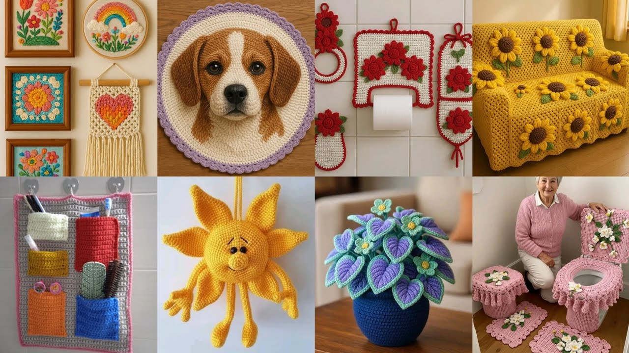 Most beautiful & attractive crochet handmade items and ideas ||Home decor ideas part 12 2025