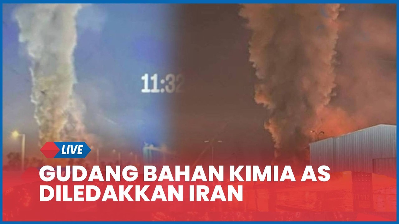 Iran Gempur Gudang Bahan Kimia Terbesar di Dunia Milik AS, Ledakan Dahsyat Guncang Halliburton