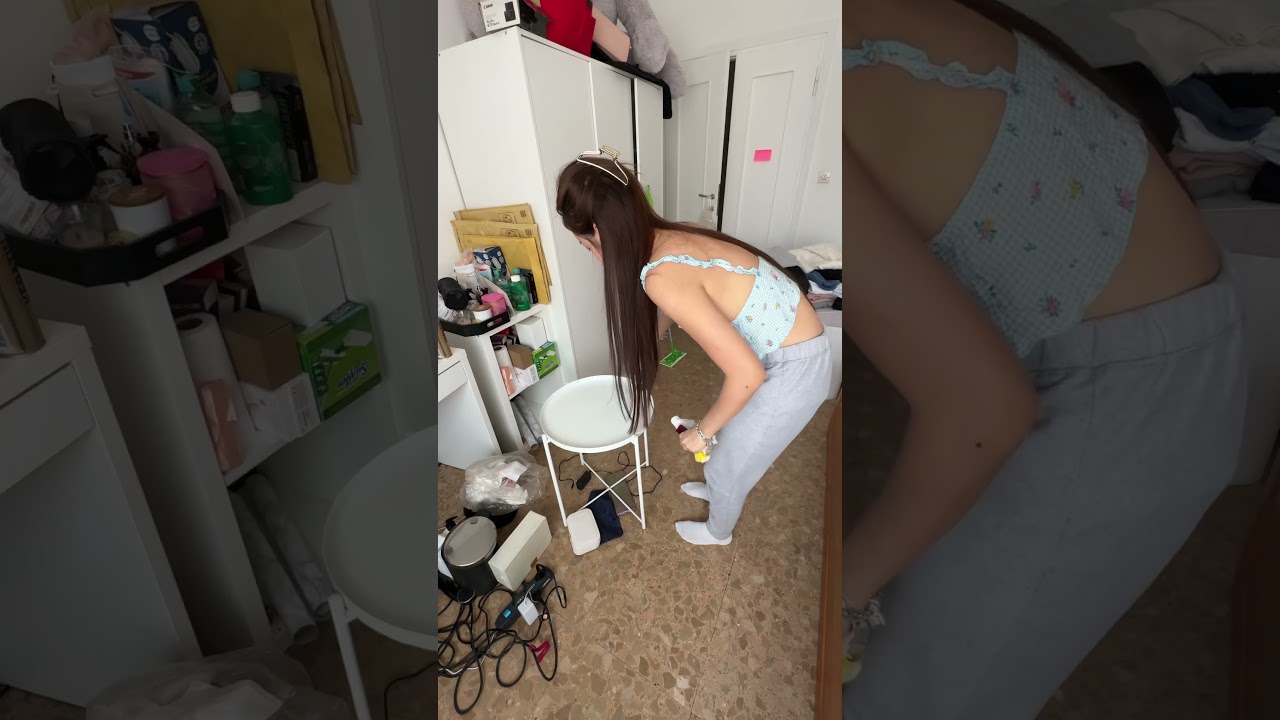 PRODUCTIVE DAY: clean with me! (pulizia camera disordinatissima)🤢🧹 