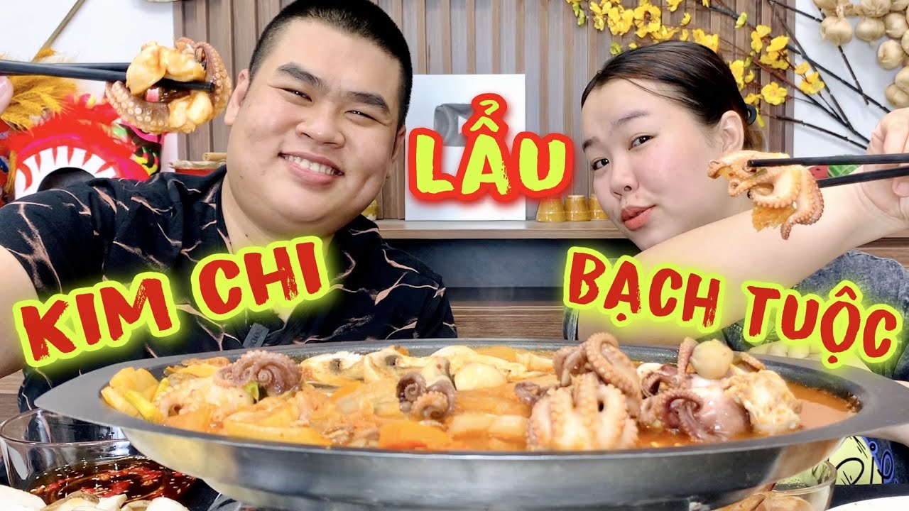 Lẩu Kim Chi Bạch Tuộc Quá Ư Là Nóng Ăn Cùng Mì Cay Và Topping Nấm Đủ Loại Siêu Ngon Đậm Vị | Tập 840