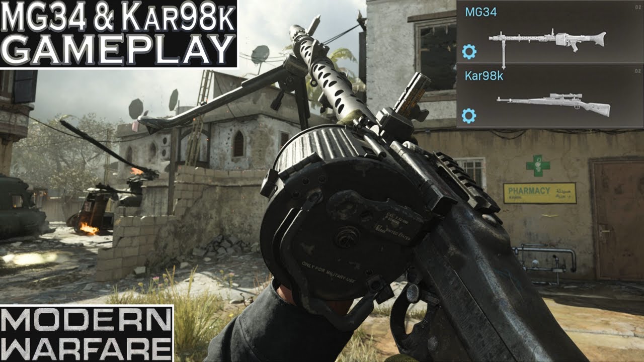 Modern Warfare MG34 & Kar98k Gameplay