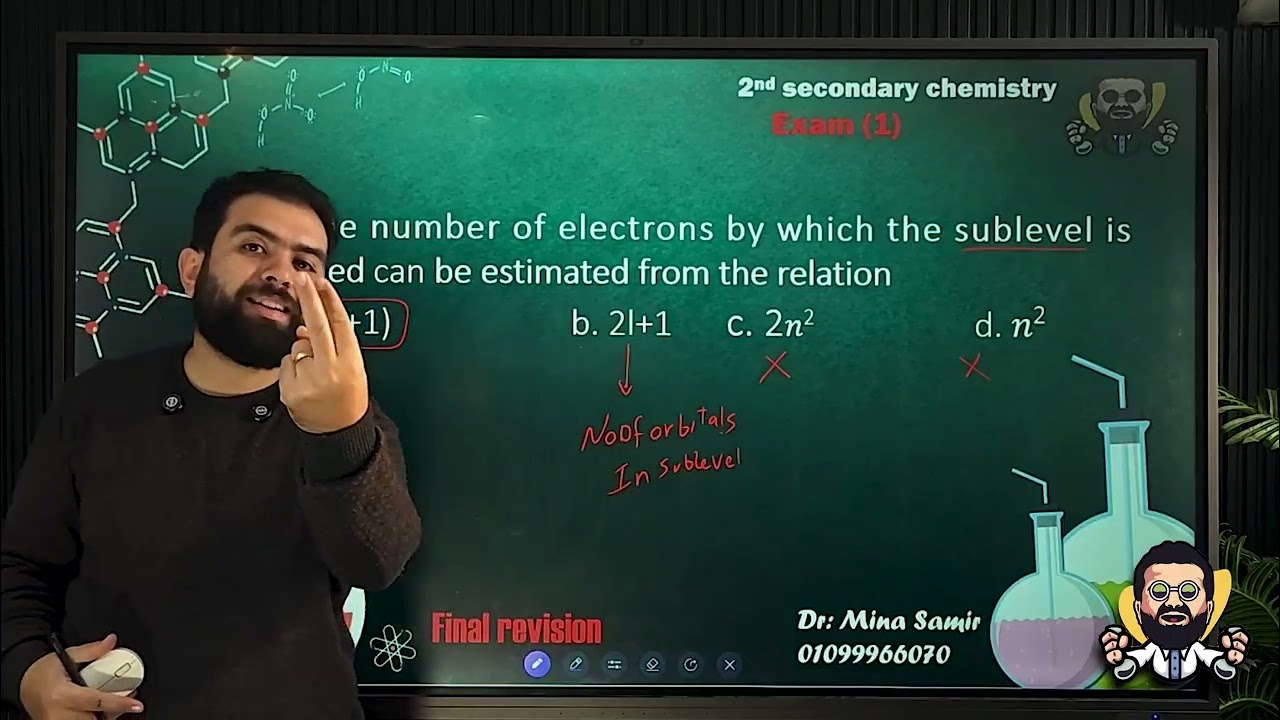 moasser chemistry   2nd secondary exams model 1 (2026)  حل كتاب المعاصر كمستري