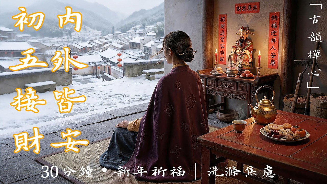 [喜迎财神・30分鐘新中式古樂] 錦繡歲時，萬里歸心：大年初五，在供案紅燭前守候內心的豐盈｜心流修復・擺脫內耗・《初五觀歲》｜Relaxation & Mindfulness