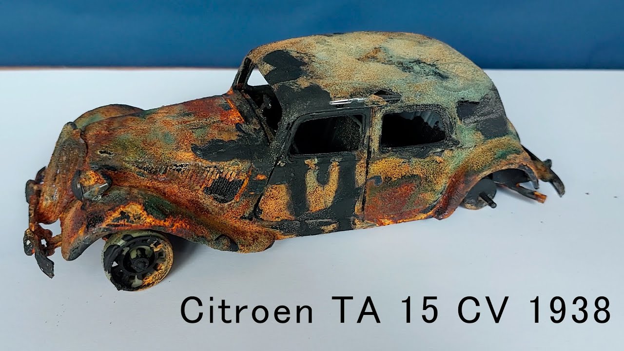 Old Citroen 1938 Restoration. Mafia Car. Abandoned Citroen.