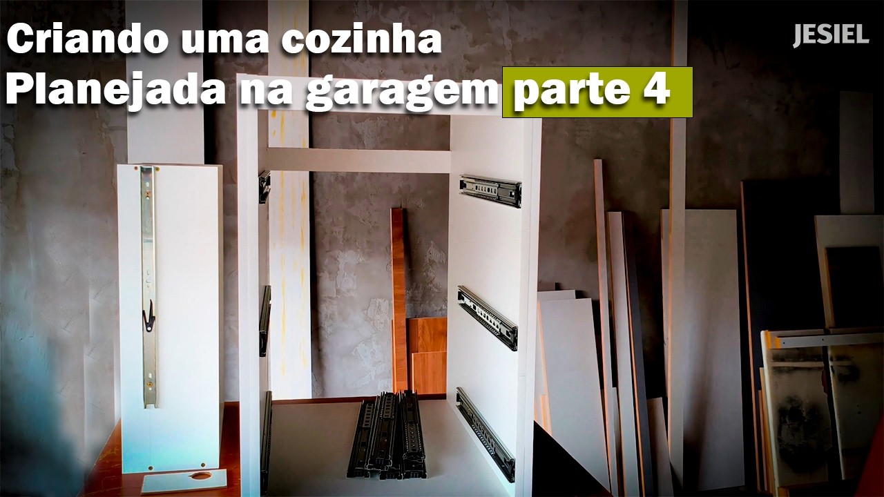 Criando uma Cozinha Planejada do zero em uma Garagem Parte 4 | passo a passo | Instalação de gavetas