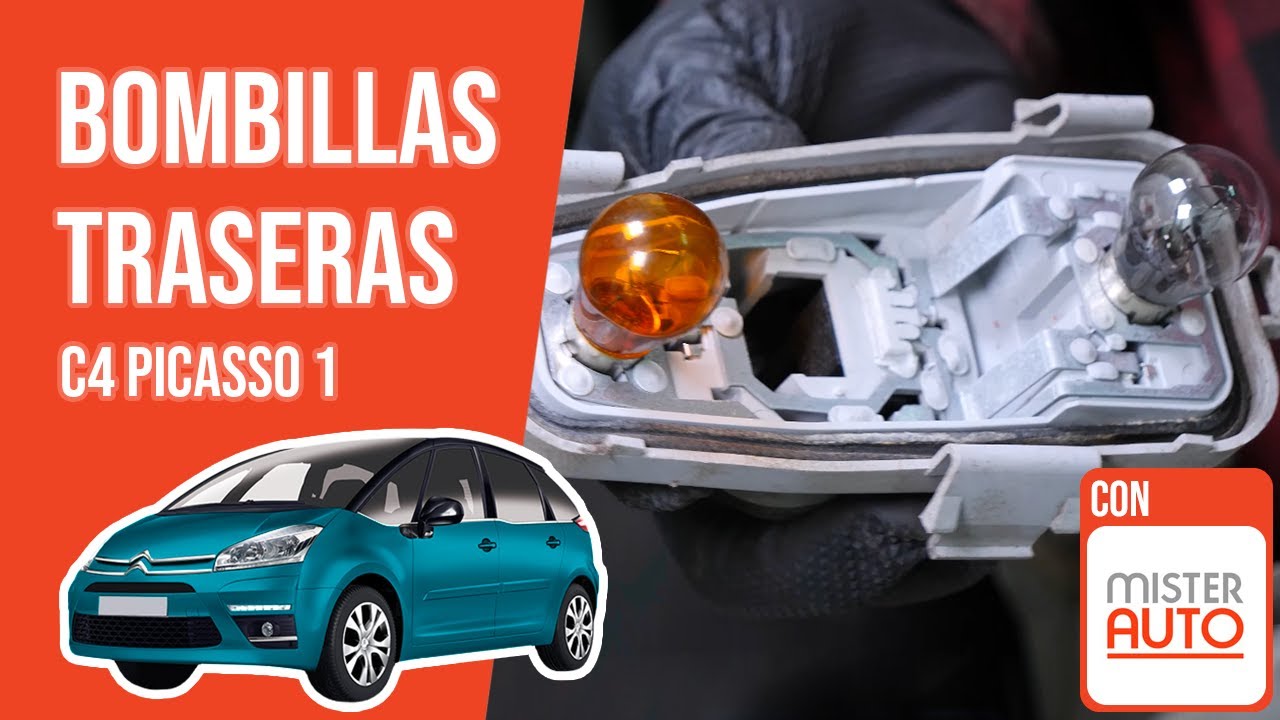 Cómo cambiar las bombillas traseras C4 Picasso 1 💡
