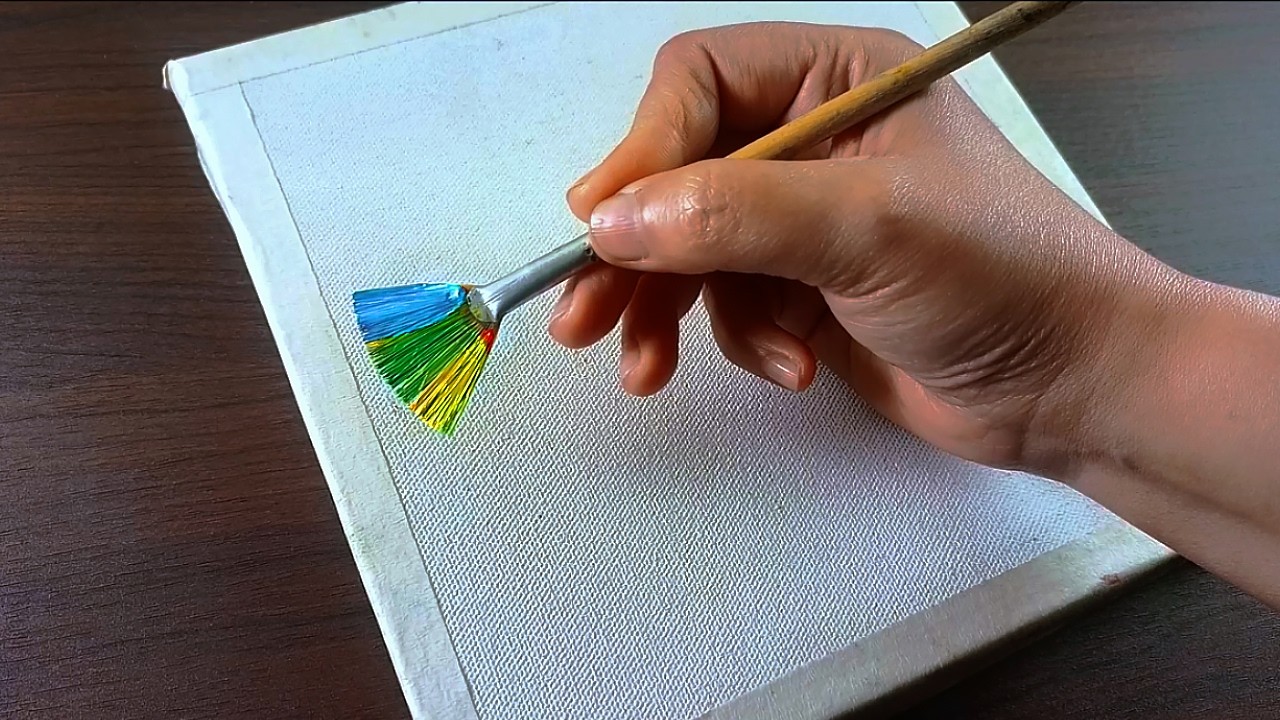 Easy Way to Paint a Seascape & Lone Tree Painting🌊🌳 / Acrylic Landscape Tutorial / DEMO #343