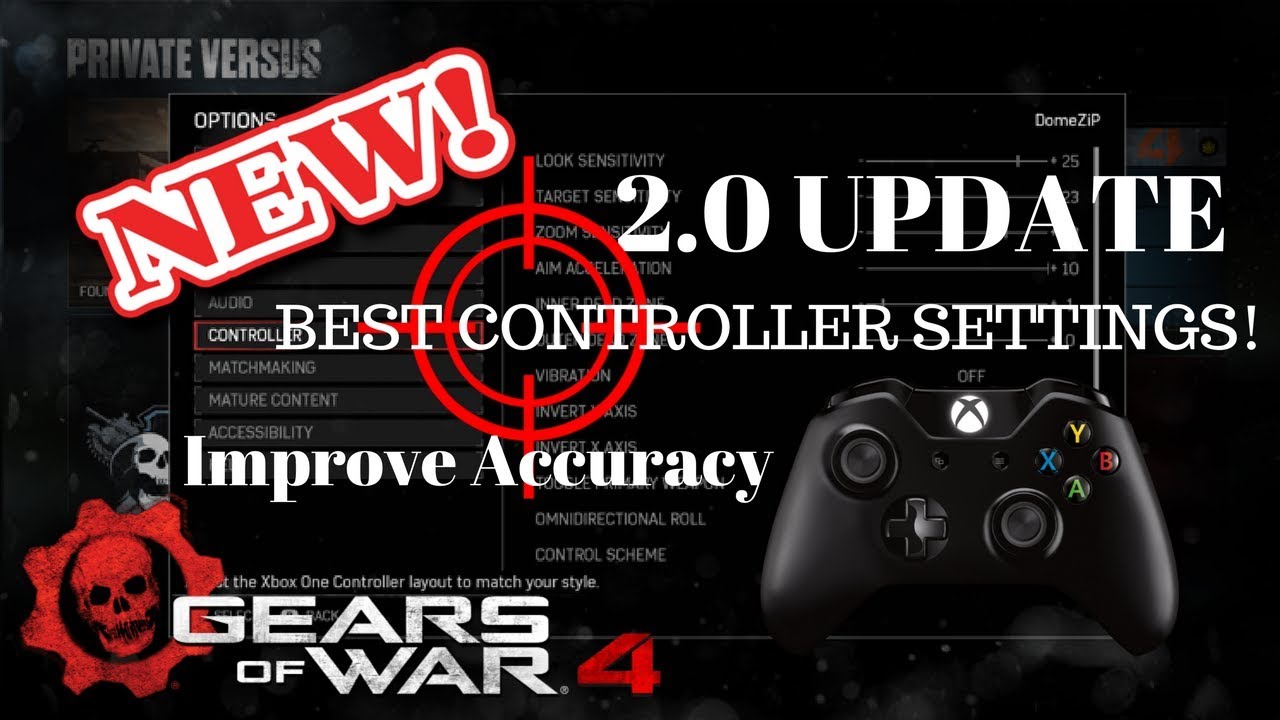 Gears of War 4: BEST CONTROLLER SETTINGS | 2.0 UPDATE (Pro Players Settings Included)