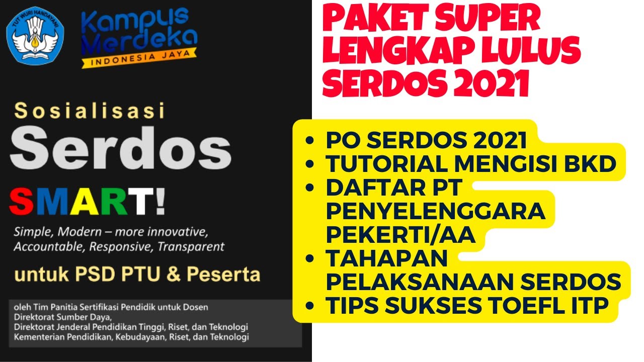 LULUS SERDOS SMART ITU MUDAH ASAL ANDA PUNYA PAKET HEMAT INI