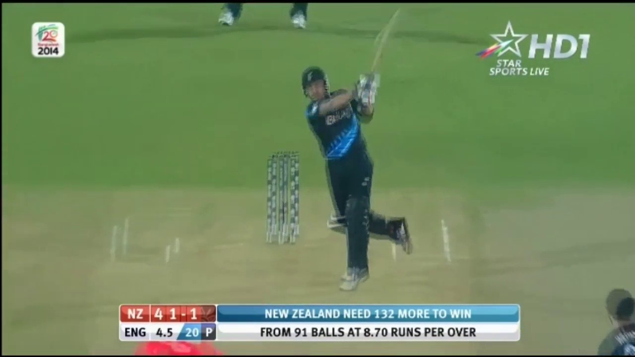 BRENDON McCULLUM'S MASTERSTROKE WINS THE MATCH FOR NZ | T20 WORLD CUP 2014 | ENGLAND VS NEW ZEALAND