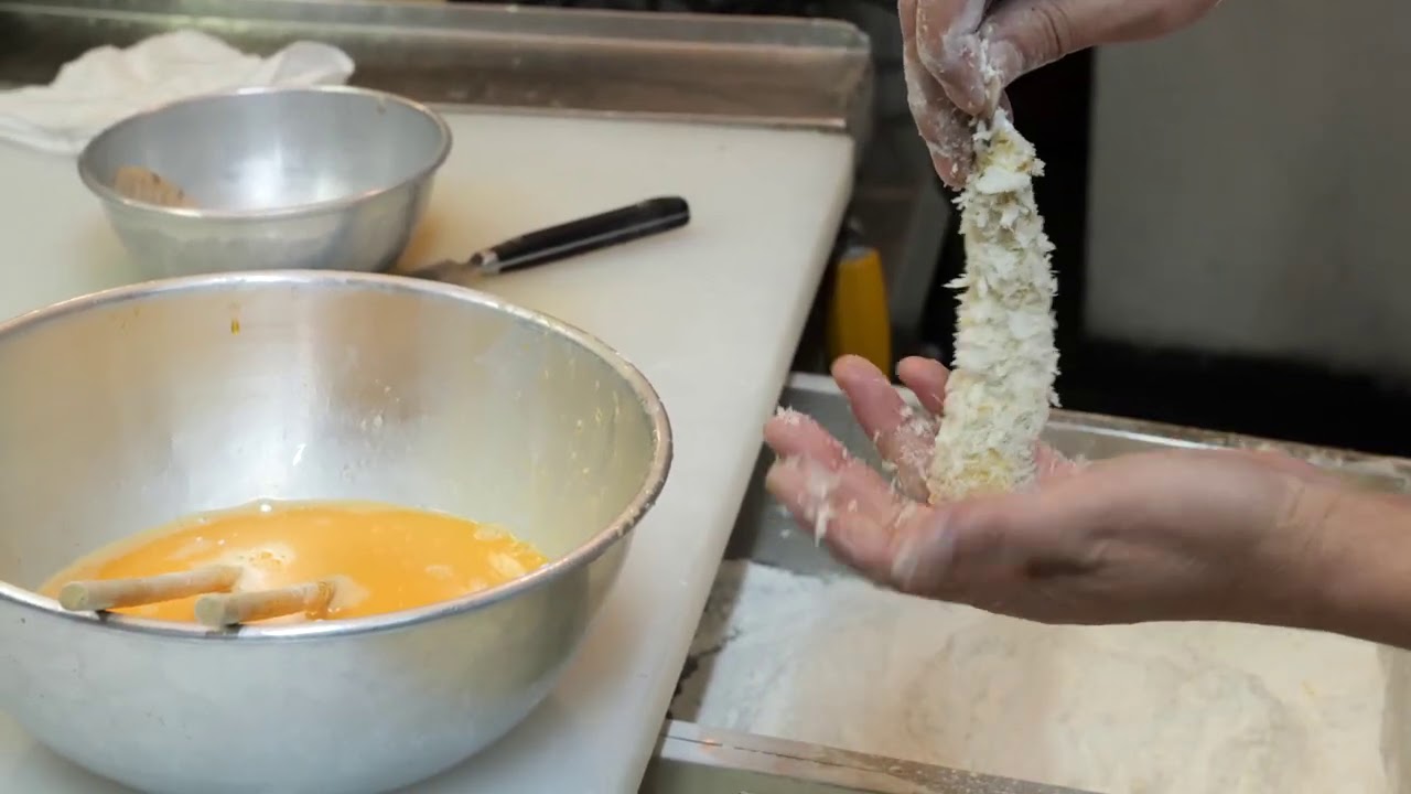 4K Pro 【湯島天神下 蘭亭ぽん多の海老フライ】Japanese Fried Shrimp