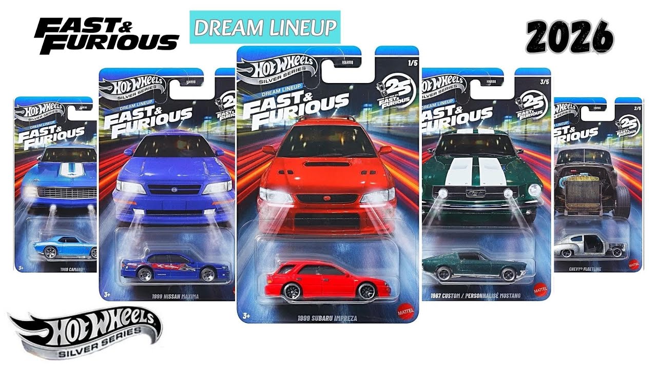 Hot Wheels Silver Series - Fast & Furious - Dream Lineup - 2026