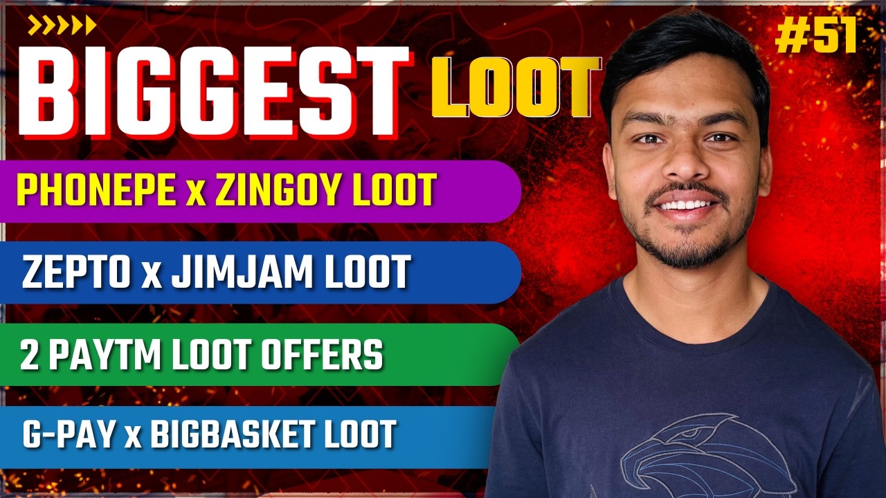 Phonepe & Zingoy Loot Offer, Digihaat Loot Deal, Zepto & Jimjam Offer, Mobikwik Loot, ABCD UPI Lite