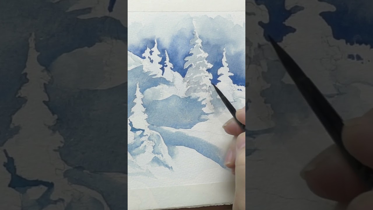 Let It Snow! Watercolor.