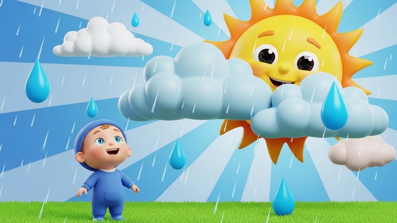 Rain, Rain, Go Away 🌧️ | Classic Nursery Rhyme for Kids | Sing Along Song