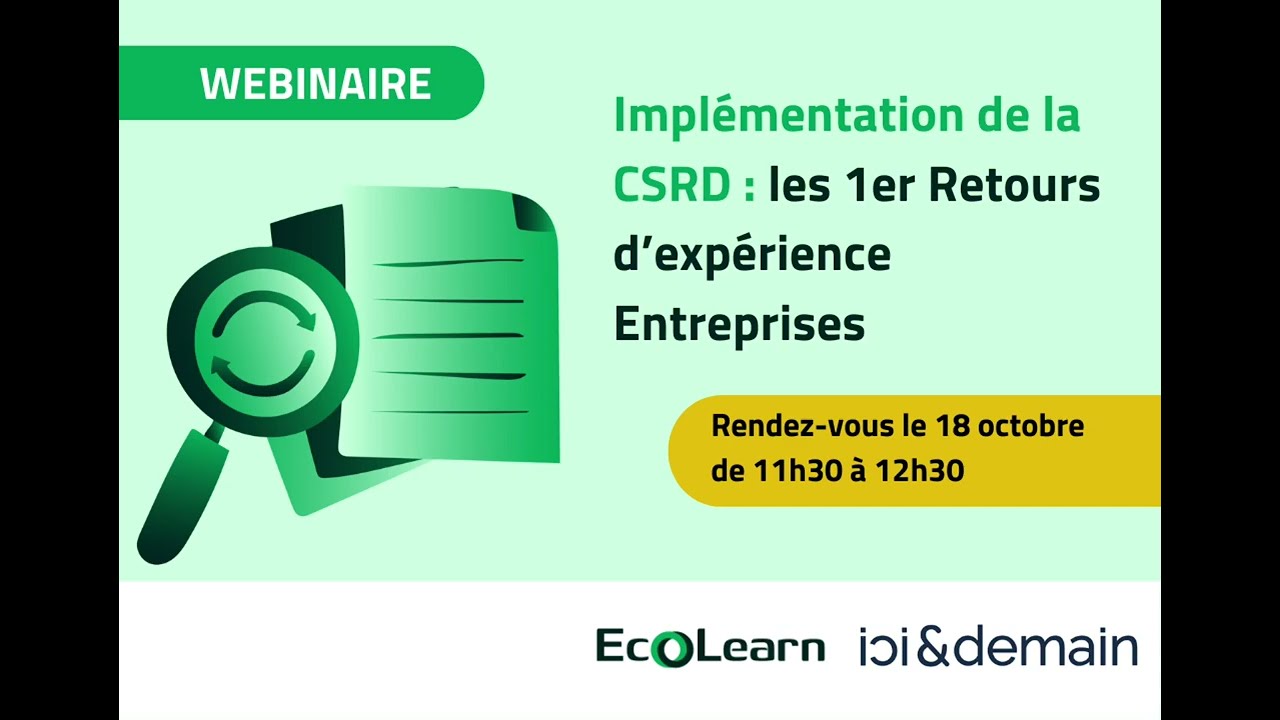 Implémentation de la CSRD : les 1er Retours d’expérience Entreprises