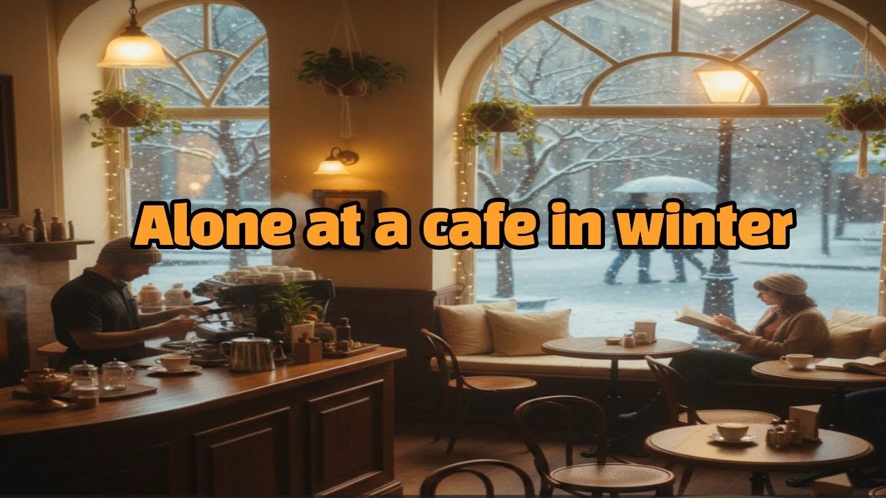 Alone at a cafe in winter / DENI
