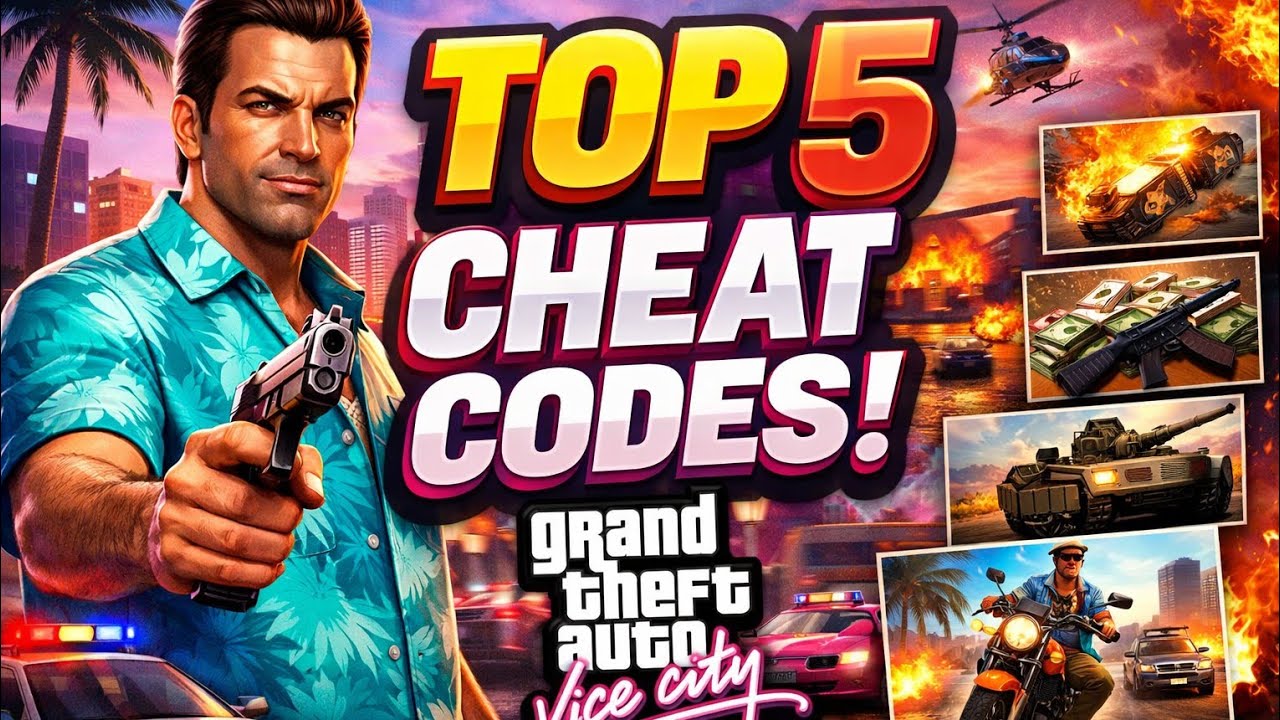 GTA Vice City | Top 5 | Cheat Codes ( New 2026 ) | WHY AHMAD