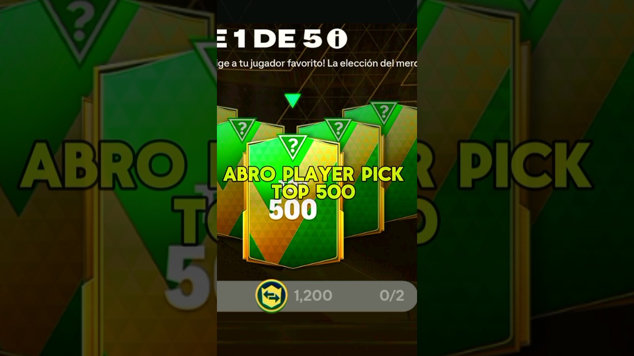 ABRO PLAYER PICK TOP 500 EN FC MOBILE 24  #fcmobile24 #fc24 #shorts #playerpick #100grl #top500