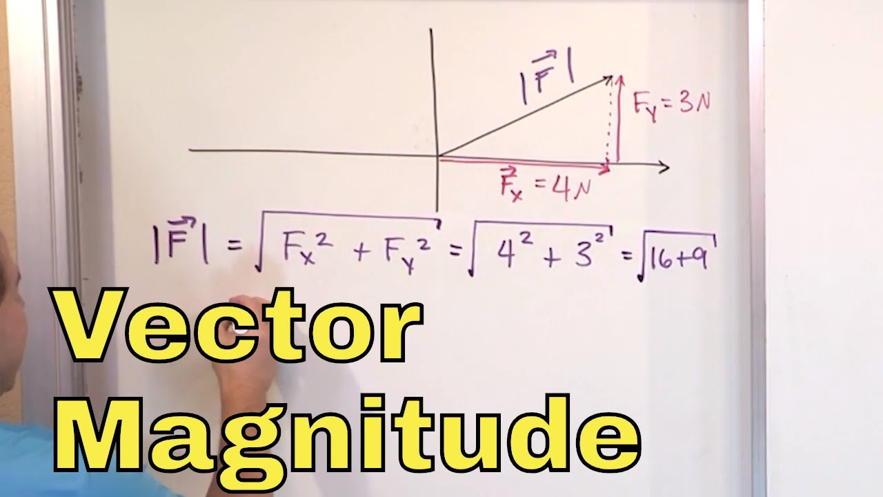 01 - Calculating Magnitude of a Vector & Direction, Part 1 (Vector Magnitude & Angle)