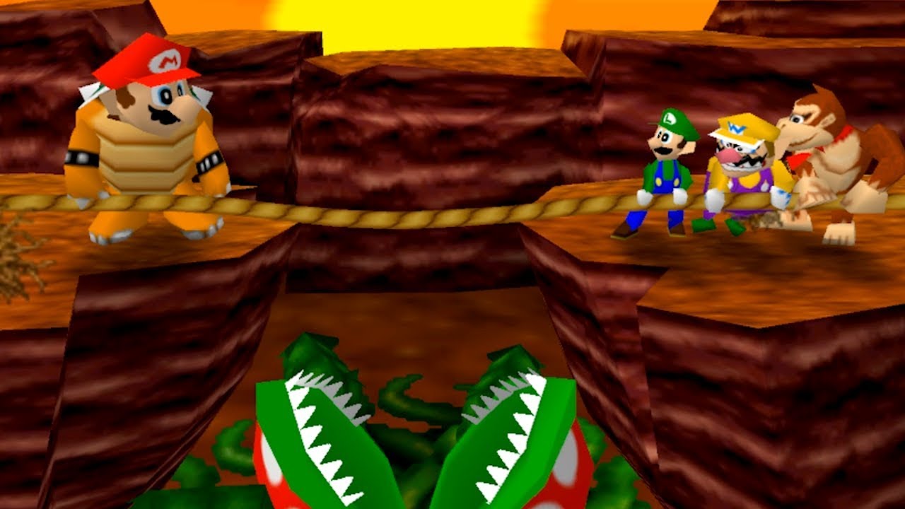 Mario Party: All 1 vs 3 Minigames