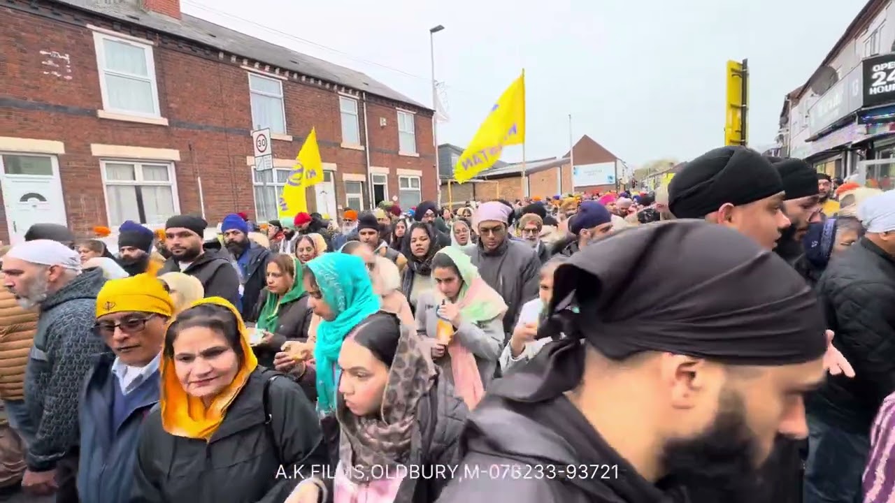 Nagar Kirtan !! Guru Nanak Dev Ji Gurpurb !! Birmingham(UK) !! 03-Nov-2024 !! 9xpunjab