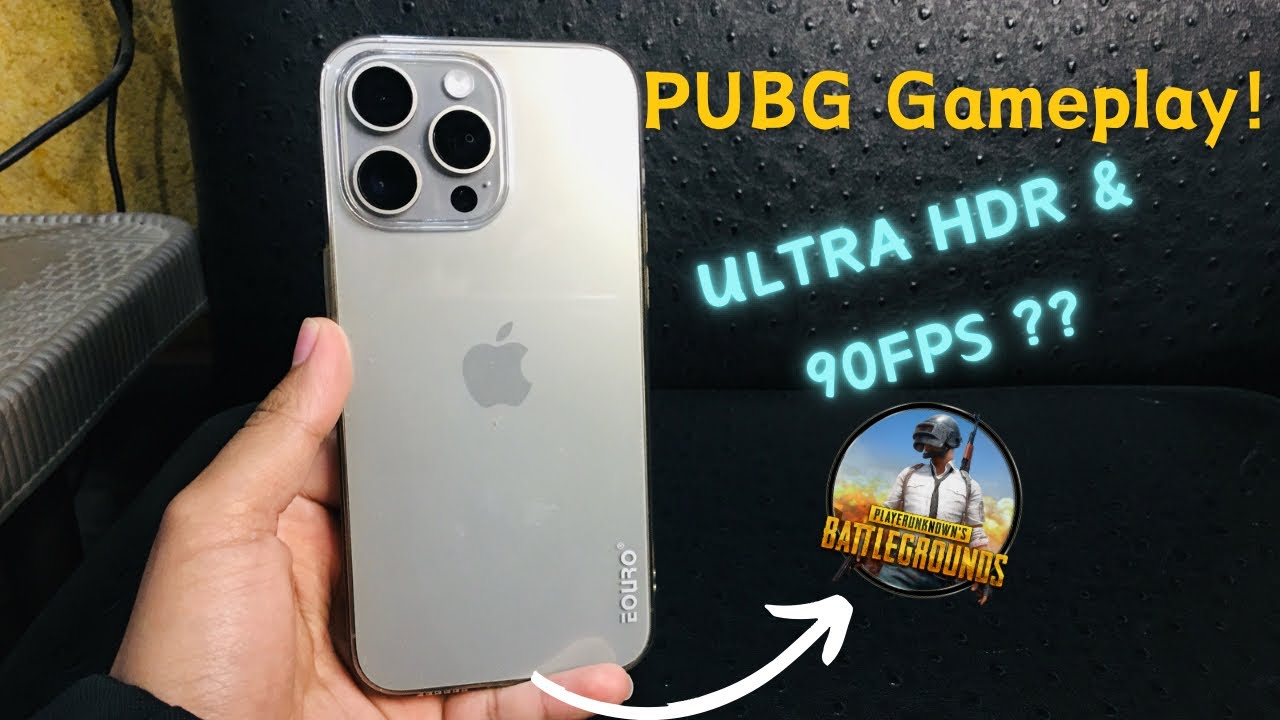 Playing PUBG in my new iPhone 15 Pro Max!! | PUBG Gameplay in 4k & 120Hz