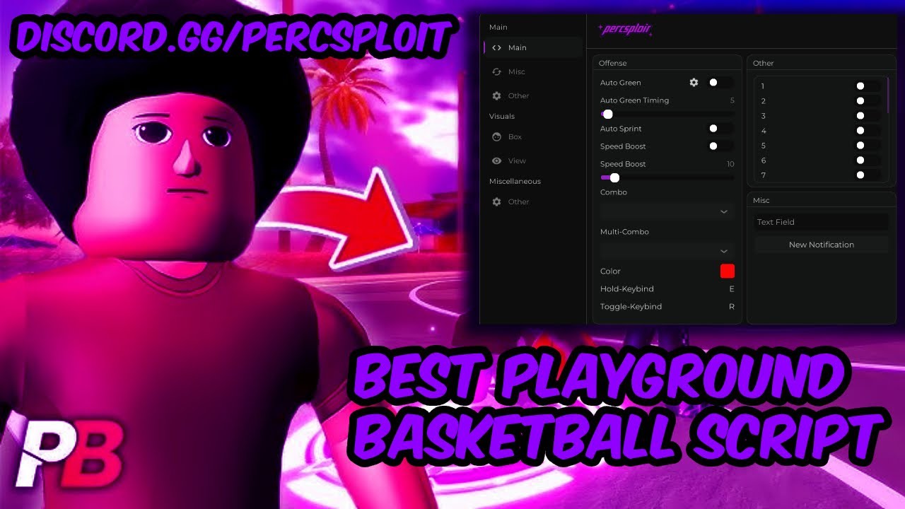 [FREE TRIAL] BEST PLAYGROUND BASKETBALL SCRIPT (AIMBOT, AUTO GUARD, ANTIPUSH, INFINITE STAM, SPEED)
