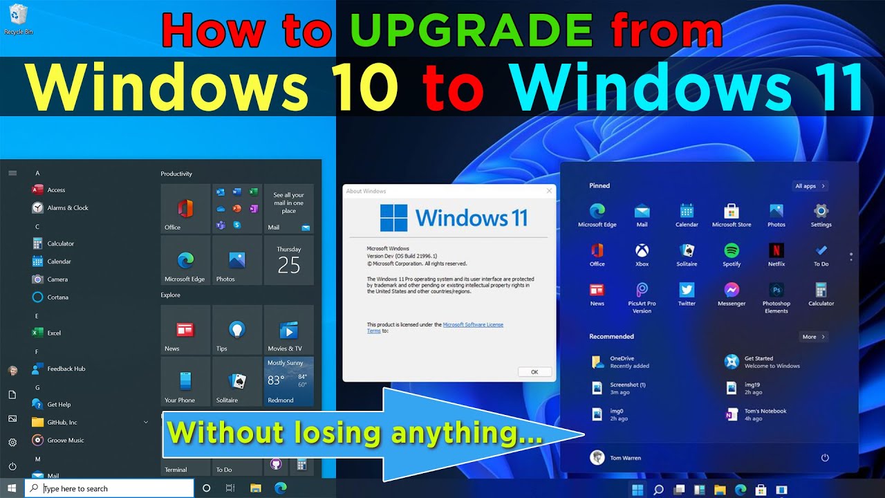 How To Upgrade from Windows 10 to Windows 11 easily without any issue when final version released
