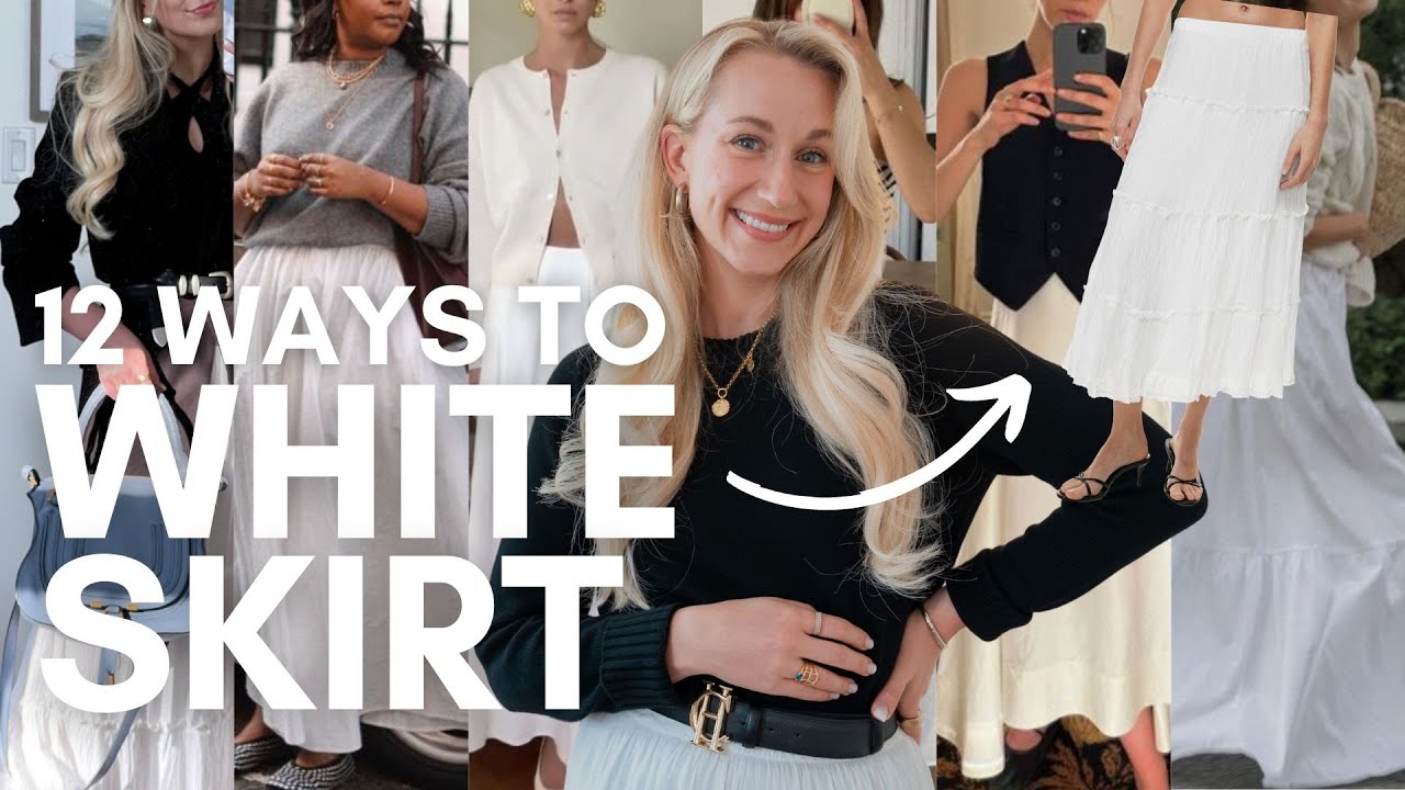12 WAYS TO STYLE A WHITE MAXI SKIRT | Wardrobe Essentials Series