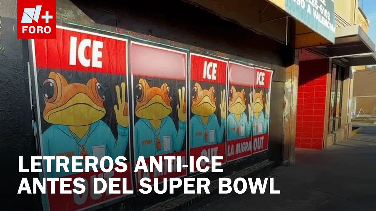 Colocan Carteles Contra ICE con Ilustración de Sapo de Bad Bunny en San Francisco