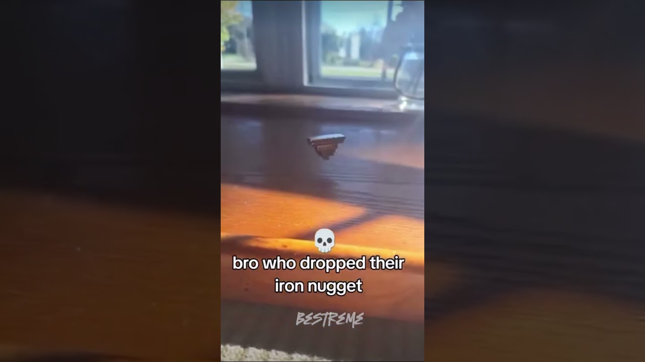 Who dropped their iron nugget 💀 #shorts