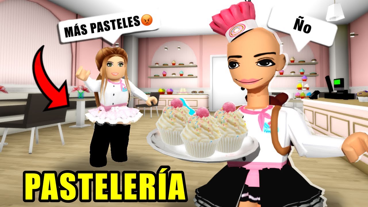 🤨Trabajando en la Pasteler&iacute;a de Brookhaven😂/Roblox