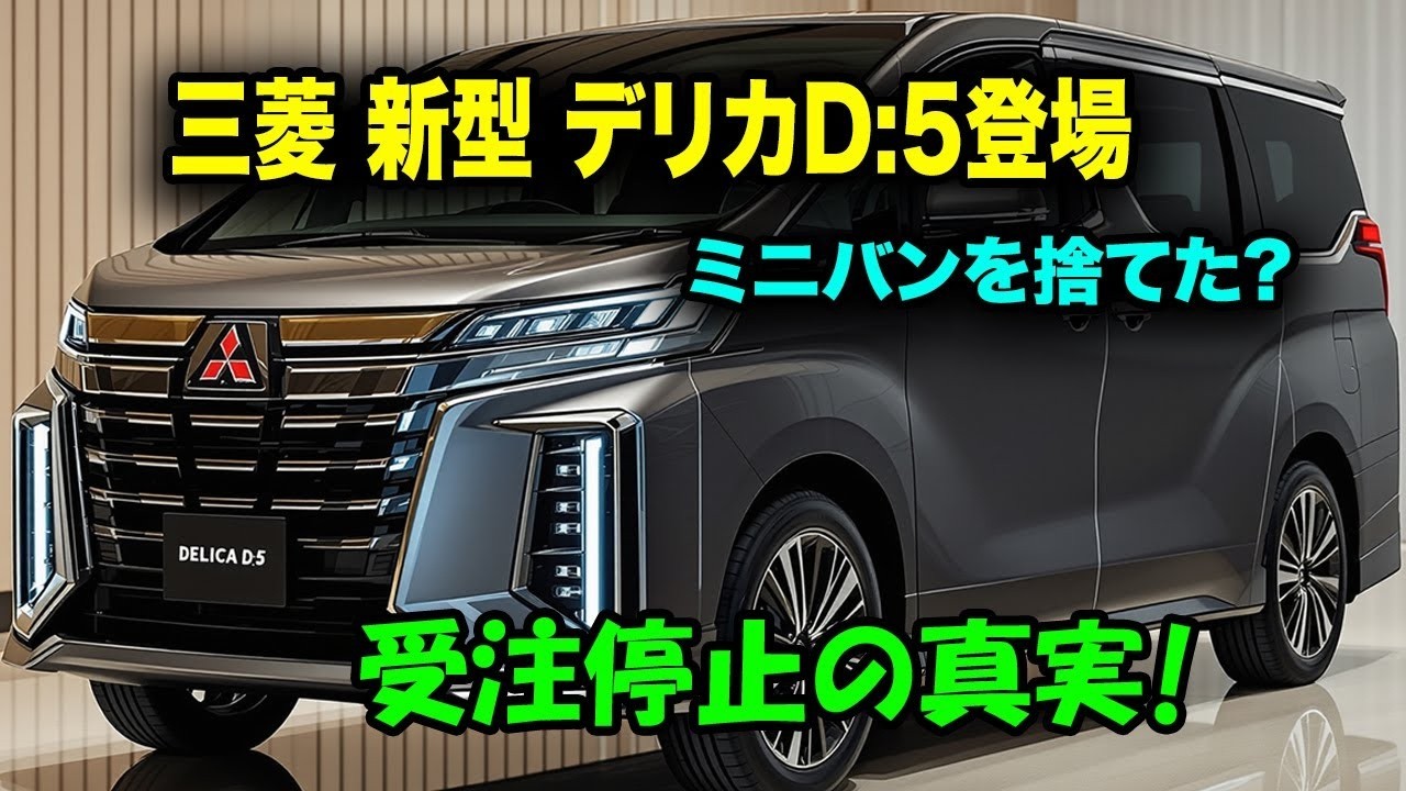 三菱新型デリカD:5マイナーチェンジ2025年10月発売！18年間守り続けた「あるもの」を捨て、最強SUVミニバンへ進化