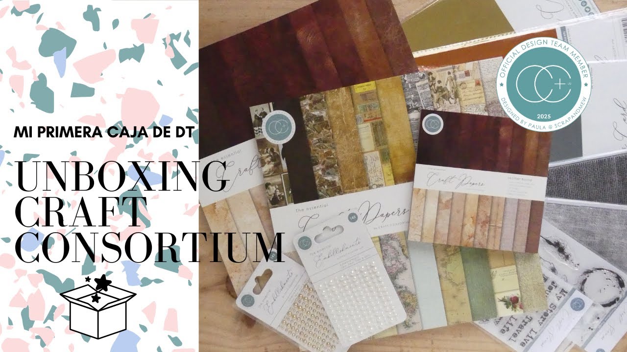 UNBOXING MATERIAL DE SCRAPBOOK - @Craft Consortium  (ENGLISH TRANSLATION AVAILABLE)