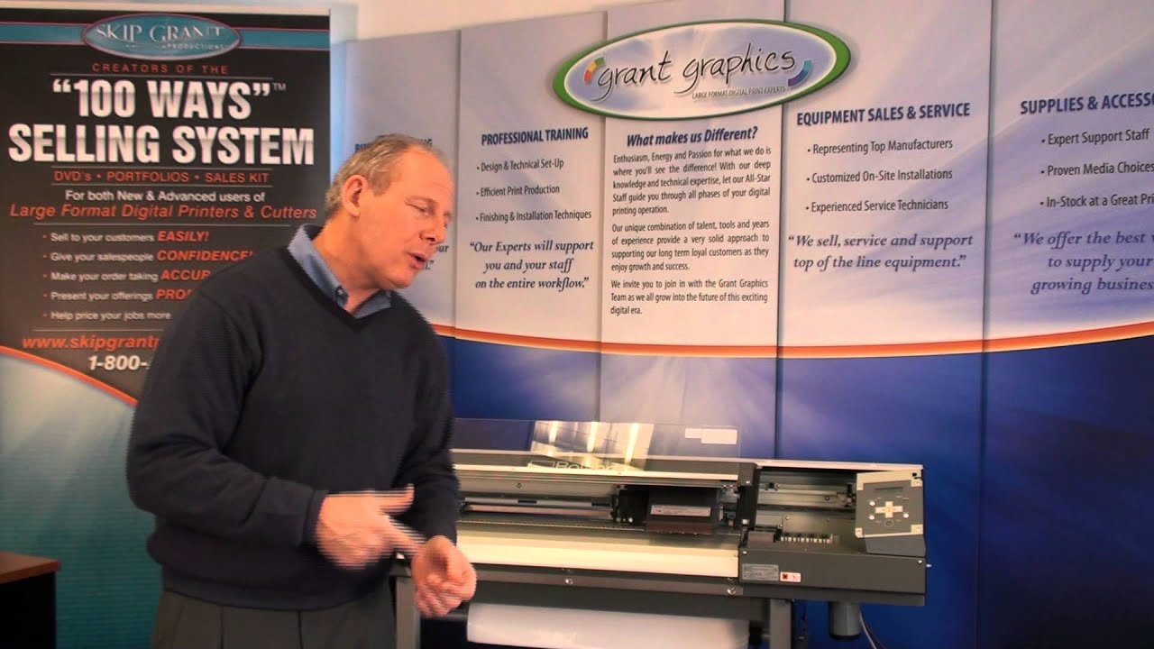Skip Grant - Roland VP-300 printer demo