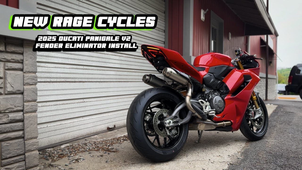 New Rage Cycles New Gen 2025 Ducati V2 Fender Eliminator Install