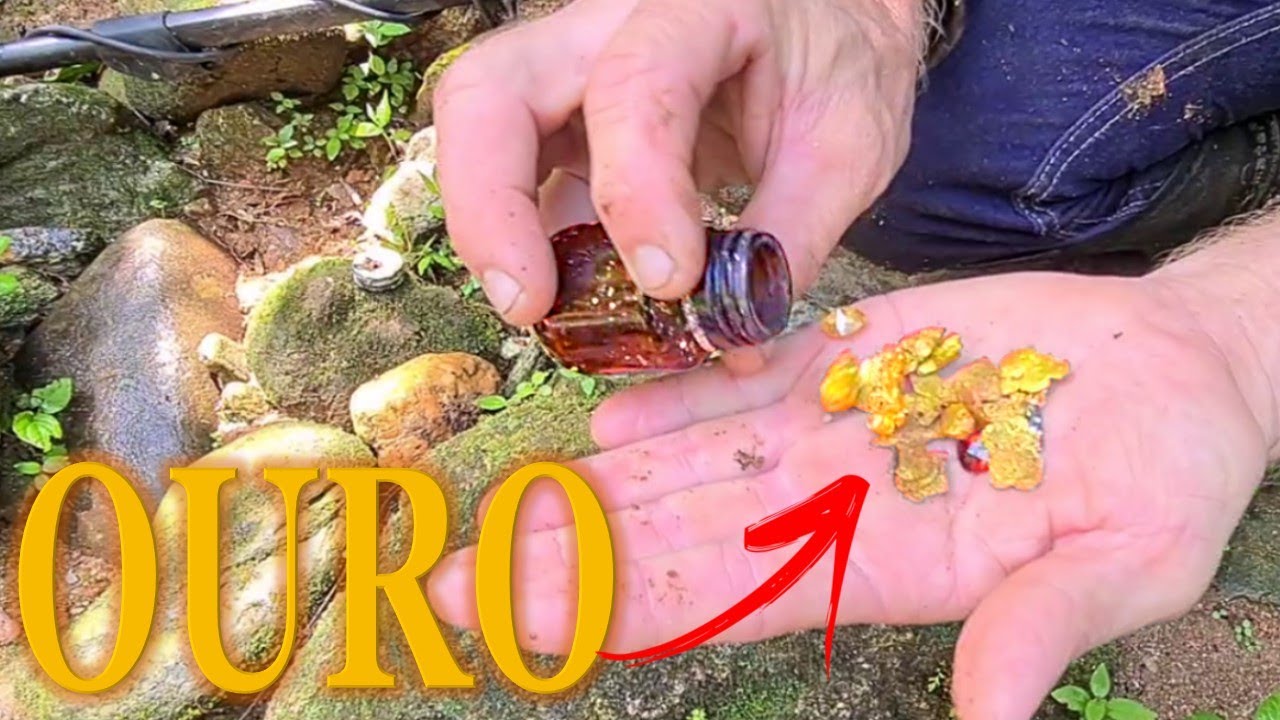 Encontrei OURO escondido por MINERADORES 😱😱
