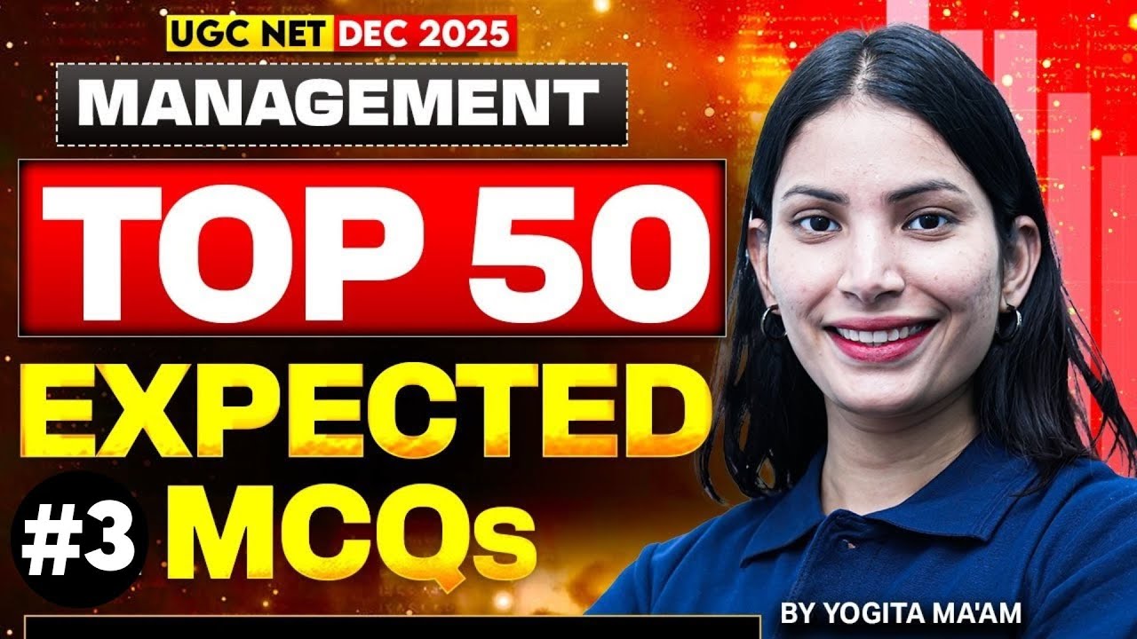 UGC NET Management Paper 2 | UGC NET Management Expected MCQs By Yogita Mam | UGC NET Dec 2025 #3