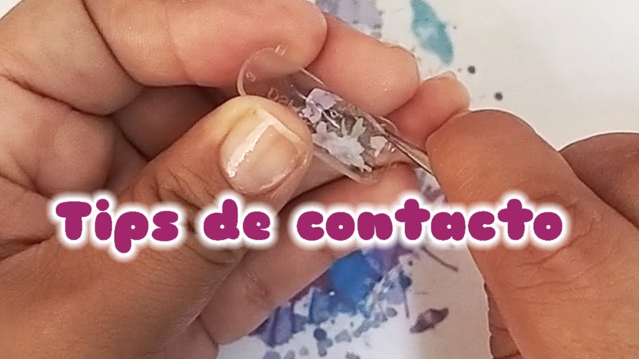 Como hacer tips de contacto 💅🏻 fácil rápido y práctico