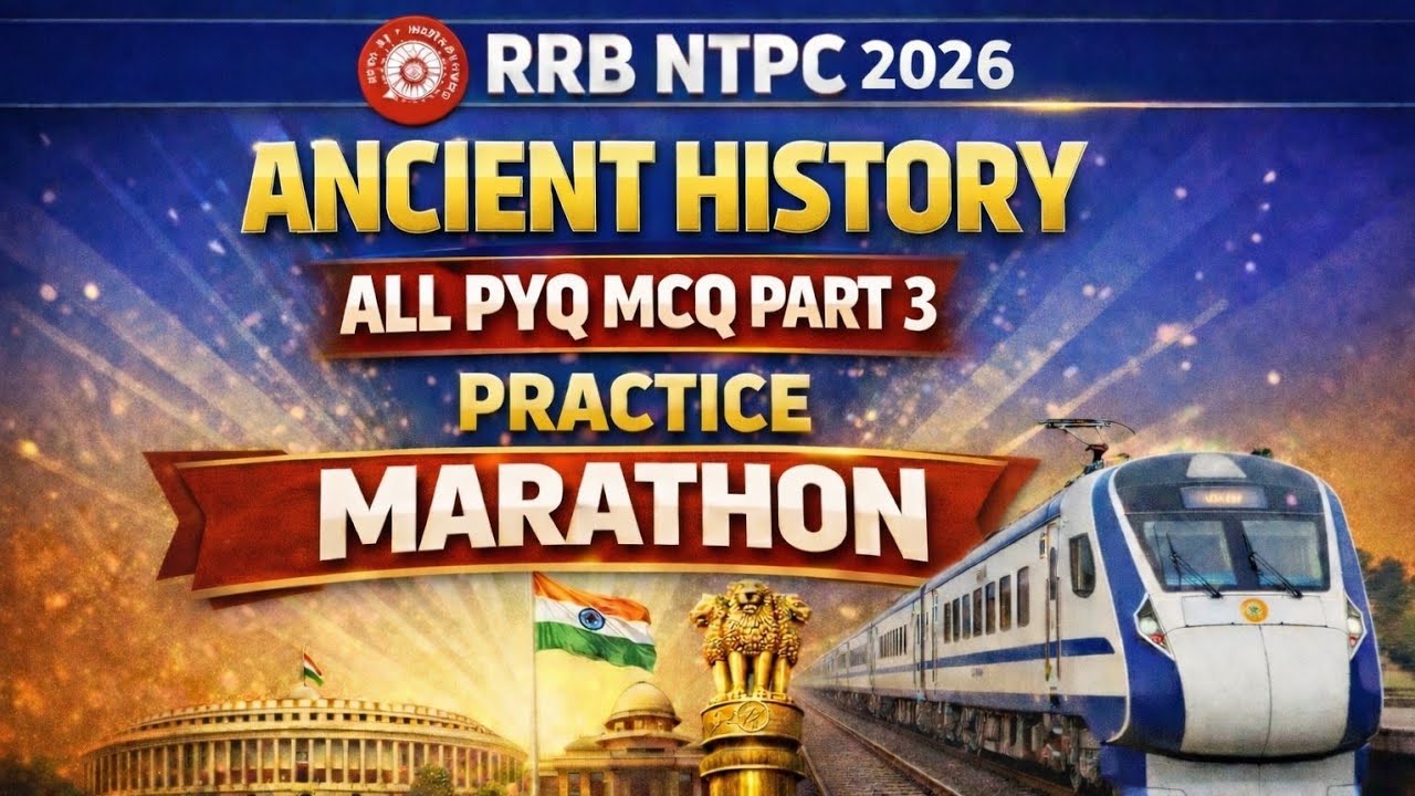 RRB Most Repeated Ancient History | Railway History PYQ MCQ | Important For All Railway Exams 2026|
